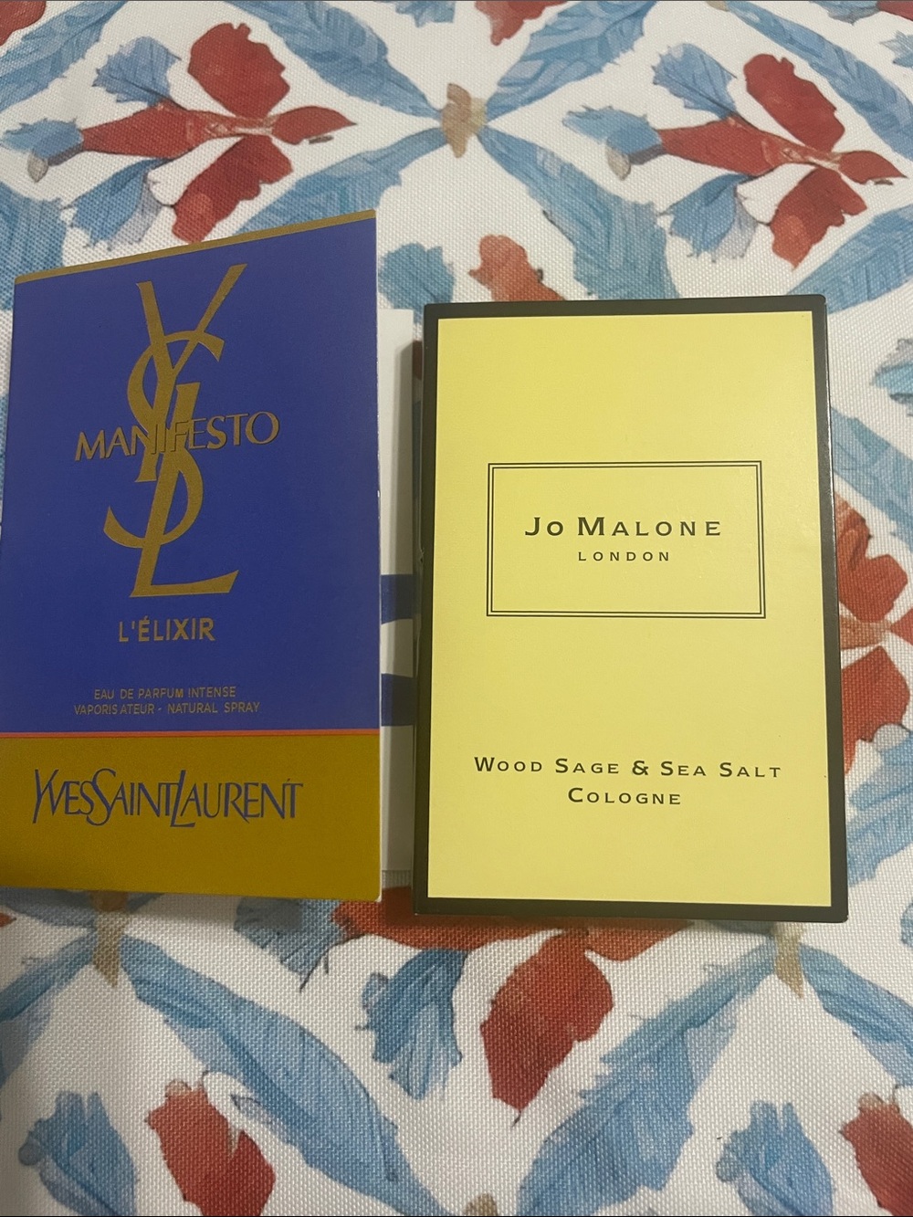 Yves Saint Laurent Manifesto L'Elixir and London by Jo Malone.